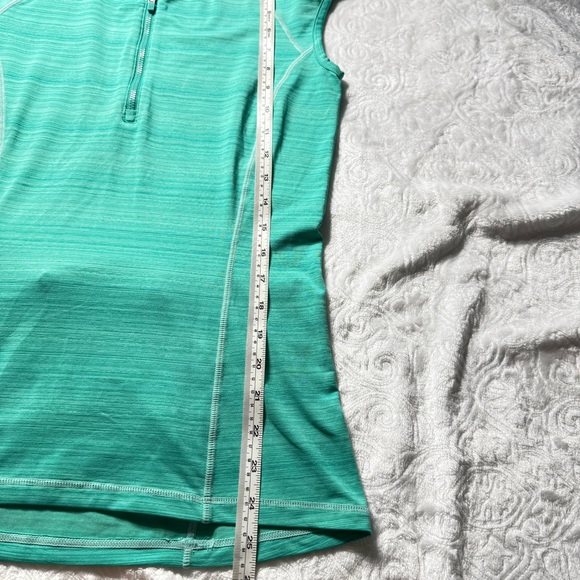 Athleta Teal Sleeveless Half Zip Active Top Size S - Picture 7 of 8